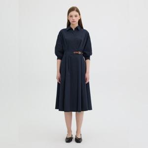 [올리브데올리브]셔츠형 비죠 장식 랩 원피스 OW5SO2600