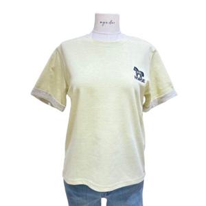 [에이지도르]홀스 자수 반팔 티셔츠 ALSISPT194