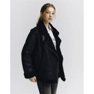 지오다노 GIORDANO 오버핏 무스탕 자켓 374918 [black] 05374918 355472