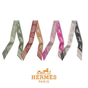 [관부가세포함] 에르메스 CHEVAL DE COEUR BANDANA 트윌리 스카프 H064259S (4컬러)