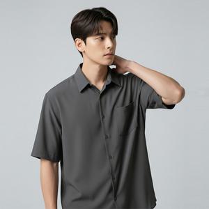 [리얼슬로우]링클프리 스판 베이직 반팔 셔츠 RSSH3007