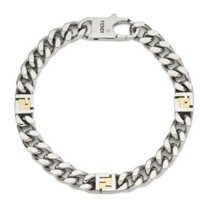 펜디 FF 큐브 실버 골드 팔찌 7AK018 AW2R F1UY5