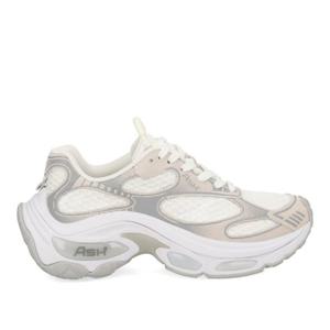 아쉬 그레이 액센트 메쉬 레이스업 스니커즈 DRAGON06 WHITE