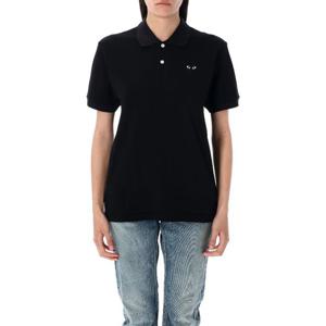 꼼데가르송 블랙 하트 패치 폴로 셔츠 AXT06605 1