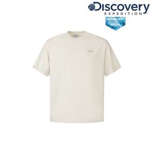 [디스커버리] 유니 세미오버핏 스몰로고 반팔티셔츠 DXRS75063-IVD
