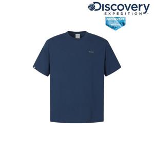 [디스커버리] 유니 세미오버핏 스몰로고 반팔티셔츠 DXRS75063-IND