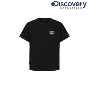 [디스커버리] 유니 헤비웨이트 스몰레터 반팔티셔츠 DXRS5M063-BKS
