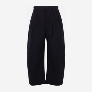 꼼데가르송 옴므 코튼 개버딘 더블 플리츠 팬츠 HQP007S26 2NAV