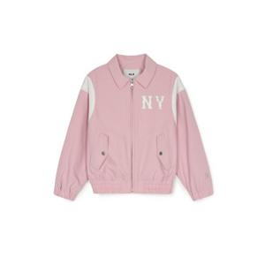 M MLB키즈자켓 TQK 7AJPV0851-50PKM 바시티 어깨배색 블루종 점퍼 뉴욕양키스