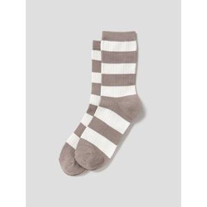 (4562KTAMHA) [에잇세컨즈] 볼드 스트라이프 양말  베이지