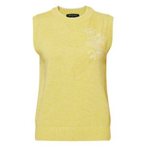 [와이드앵글]여성 CO 플라워 자수 라운드 베스트 L(WWP25K72YE)