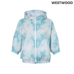 [웨스트우드]여성 봄 여름 숏기장 프린트 방풍 바람막이자켓 WO1WCJW230