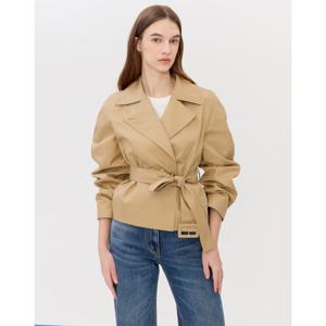 질스튜어트뉴욕   26SS  단색 코튼 하프코트 JSTR6B100I3