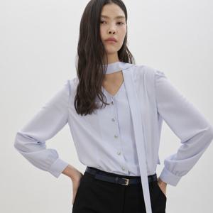 [씨씨콜렉트] 셔링 타이 블라우스_C261MSC002