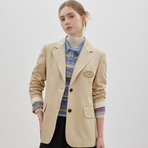 [씨씨콜렉트] 와펜 디테일 테일러드 싱글 자켓_C261MSF005