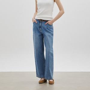 [씨씨콜렉트] 핀턱 배기 데님 팬츠_C261PSA401