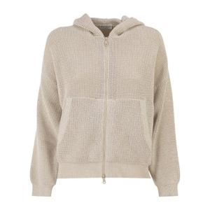 브루넬로쿠치넬리 스파클링 네트 코튼 후드 가디건 MST263306 C