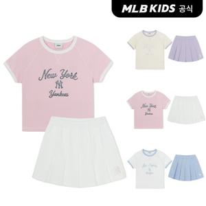 [MLB키즈 공식]26SS 스포티브 애슬레저 링거 티셔츠세트(여아) (3color) 7FS1A0363
