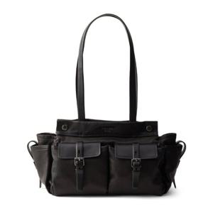 프라다 컬러블록 나일론 더블 포켓 쇼퍼백 1BG645 2G6FF0002