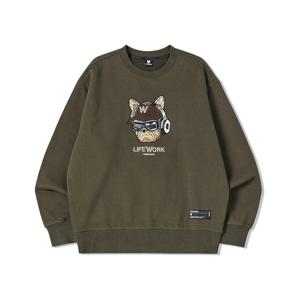 [라이프워크] 공용) 헤드셋 힙독 기모 맨투맨_LW254MT116