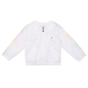프렌치캣8 화이트 무지개 테이프 점퍼 (Q52DKJ040W1)