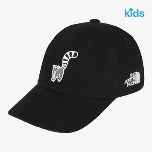 노스페이스 키즈 모자 NE3CS00R 블랙 로고 볼 캡 와펜