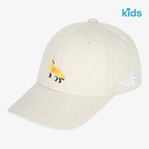노스페이스 키즈 모자 NE3CS00U 크림 로고 볼 캡 와펜