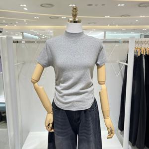 [밸리걸] 하이넥 셔링 티셔츠 619310