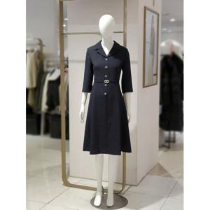 [에꼴드파리]MARIO(미센스)오픈칼라 플레어 원피스 184MB54OPM184A