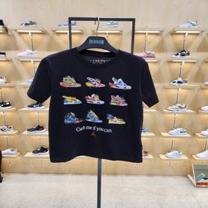 [플레이키즈프로] 조던스니커즈그래픽반팔티셔츠 주니어 블랙 N262TS344P