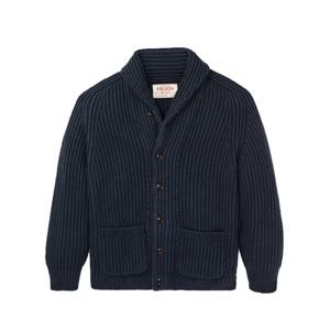 필슨 남성 피셔맨 립 코튼 가디건 20307489 Navy