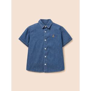 [빈폴키즈] [Essential] 데님 반소매 셔츠  블루 (BI6365UE2P)