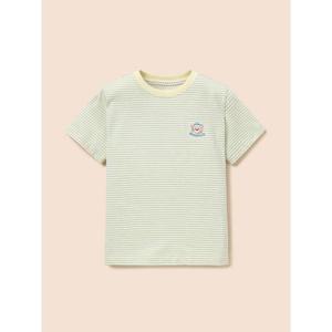 [TAG 39000원][빈폴키즈] [Essential] 달이 포인트 멀티 스트라이프 티셔츠  옐로우 (BI6342GE1E)