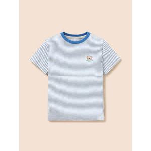 [TAG 39000원][빈폴키즈] [Essential] 달이 포인트 멀티 스트라이프 티셔츠  블루 (BI6342GE1P)