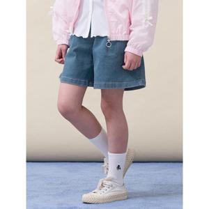 [빈폴키즈] 여아 데님 반바지  블루 (BI6325G01P)