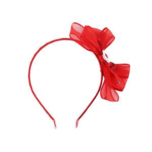 [프렌치캣(백)]RED 꽃 리본 헤어밴드(Q52DG5071R)