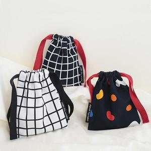 아트박스/모모팝 모모팝 미니 패브릭 복조리 스트링 파우치