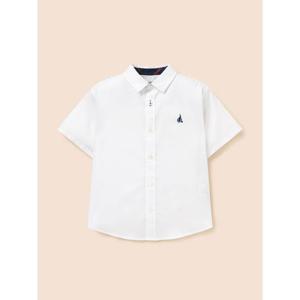 [빈폴키즈] [Essential] 옥스포드 반소매 셔츠  화이트 (BI6365UE11)