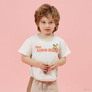 [디즈니베이비]라이온킹로고반팔티(CREAM)_79S321009