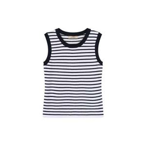 플라스틱아일랜드  (PS7KT362) BEIGE 스트라이프 나시 탑