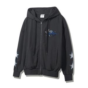 지프 슬리브 그래픽 포인트 빈티지 여성 후드집업 JP2TZF021DG