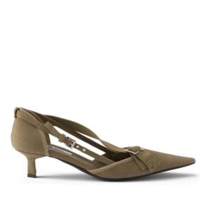 프라다 캔버스 포인티 토 버클 슬링백 1I444O 010F0161