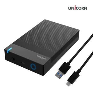 원터치슬라이드조립 유니콘 3.5인치 외장하드케이스 HDD-500V USB3.1