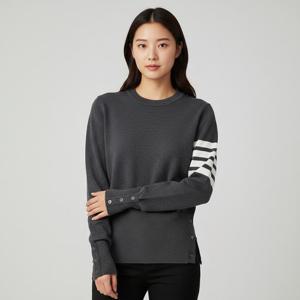 톰브라운 FKA239A 00219 035 4-바 스트라이프 여성 니트