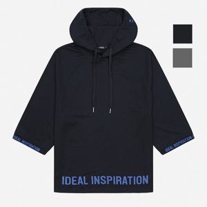 [뱅뱅] 공용 밑단 레이어드 7부소매 후드티(NTJ126)