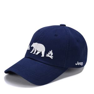 지프 베어 실루엣 로고 클래식핏 볼캡 JQ2GCU121BL