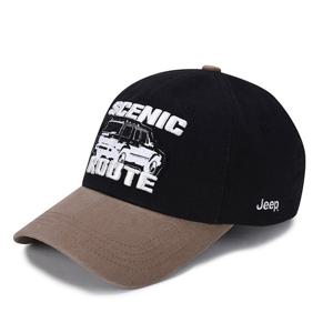지프 빈티지 자동차 프린팅 배색 바이저 볼캡 JQ2GCU111BK