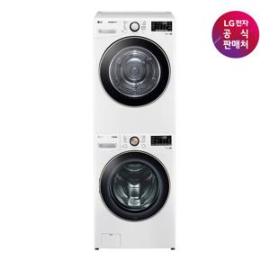 [LG전자 직영] LG 트롬 세트모델 F21WDLP+RH19WTWN (드럼세탁기+건조기)