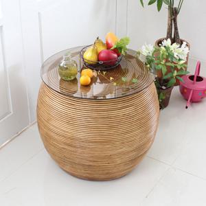 사라방드 몰디브 동글이 라탄 협탁 테이블