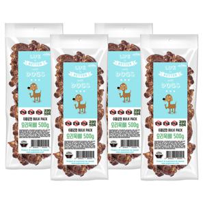 [초특가] 수제로만 오리목뼈 대용량 수제간식 500g x 4개